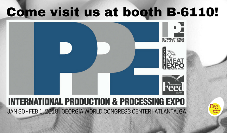 IPPE Logo with B-6110 booth location noted